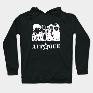 Attaque 77- white lines Hoodie